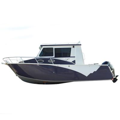 China Cruising Rowing Fishing Racing Gospel 7.5m/24ft Luxury Lifestyle Aluminum Leisure Boat As Fishing Boat And Luxury Speed ​​Yacht For Sale for sale