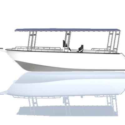 China Gospel V Boat Fishing Boat 9m/30ft Aluminum Hull Center Console Deep Aluminum Fishing Boat for sale