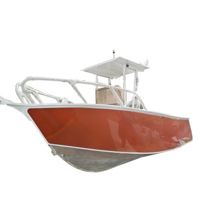 China Speed ​​Boat with CE Center Console Welded Aluminum Alloy Sport Fishing Boat for sale