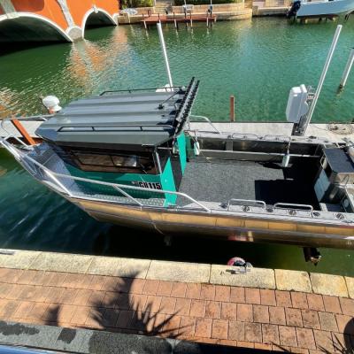 China Aluminum Easy Craft 7.5m Aluminum Fishing Boat With Offshore Fishing And Recreation For Sale for sale