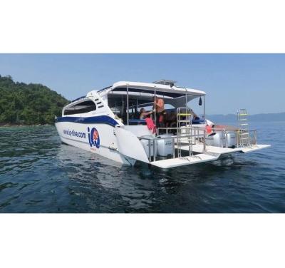 China passenger transfer & 52ft Touring Aluminum Custom Design Passenger Boat 75 Seats Hot Sale for sale