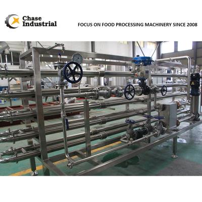 China Fluit Sterilizing Processing UHT Sterilizer Super High Temperature Instant Milk Rice Wine Sterilizer Yellow Tube Sterilization Filling Machine Te koop