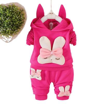 China Korean Children's Set 100% Spring and Autumn Clothing Girls Cotton Wholesale 1-4 Years Old Baby Toddler Two Piece for sale