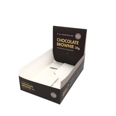 China Custom Recycled Materials Food Grade Folding Cardboard Chocolate Boxes High Quality Hot Selling Recyclable Chocolate Bar Packaging Box for sale