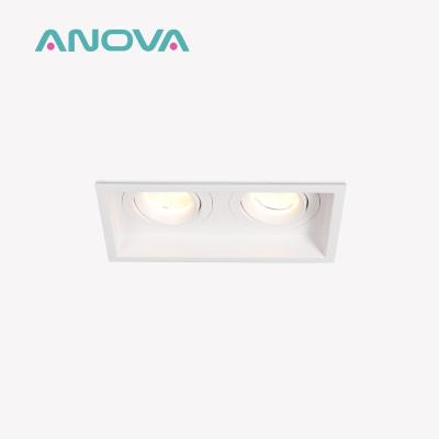 中国 Versatile Anti-Glare GU10 Recessed Spotlight Frame For Tailored Commercial Lighting Solutions 販売のため