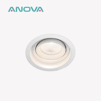 China Commercial Recessed Spotlight Frame 75mm Cut-Out GU10/MR16 Aluminum Anti-Glare Design for sale