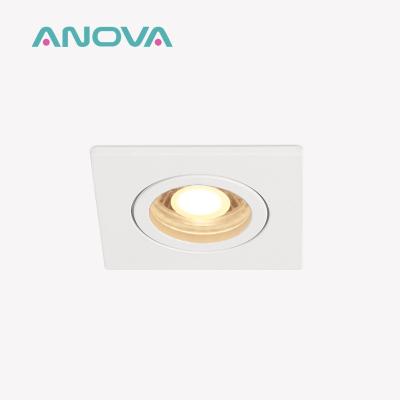 China Recessed Spotlight Frame Round Aluminum 60mm Cut-out MR16 GU10 IP44 Rated for sale