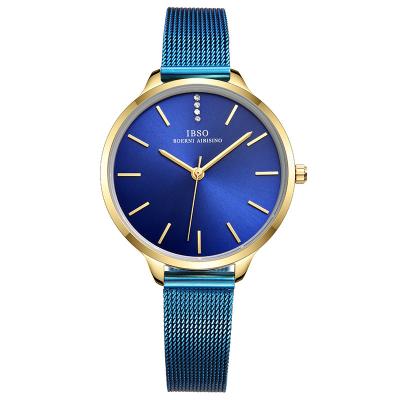 China Luxury Water Resistant IBSO Stainless Steel Women Quartz Watches for sale