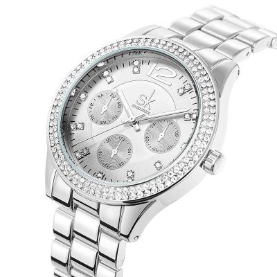 China Water Resistant Shengke 0154 Women Panda Eyes Quartz Watches for sale