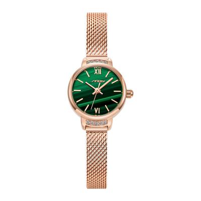 China Sinobi Small Green Dial Water Resistant Women Quartz Luxury Watches for sale