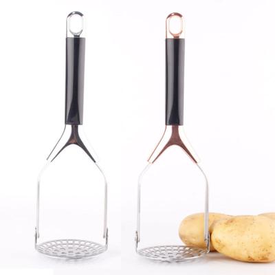 China Bakeware New Arrival Multifunctional Folding Stainless Steel Potato Press Kitchen Potato Crusher Manual Potato Mashers for sale