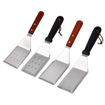 China Hot Selling Easily Cleaned Baking Tools Cake Turner Stainless Steel Spatula With Plug Griddle Scraper For BBQ Grill for sale