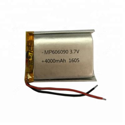 China Smallest Digital Products 3.7v 4000mah 606090 Polymer Lithium Battery For Digital Products for sale