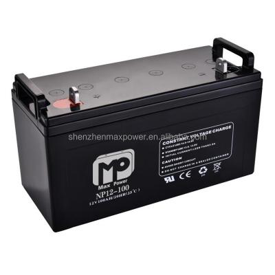 China 12V Communication System Solar Battery 12v 100ah Rechargeable Lead Acid Battery for sale