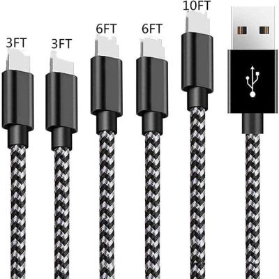 China IOS Suit 8 Pin 1-3M Nylon Woven Data Cable Suitable for Apple Mobile Phone Data Cable USB Fast Charging Cable 3ft-10ft High Quality for sale