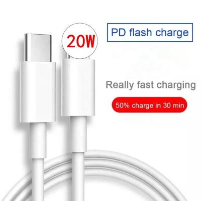 China IOS suitable for Apple phone cable palladium 18W fast charging cable iPhone 8 x 11 pro 12 pro pd20w max data cable for sale