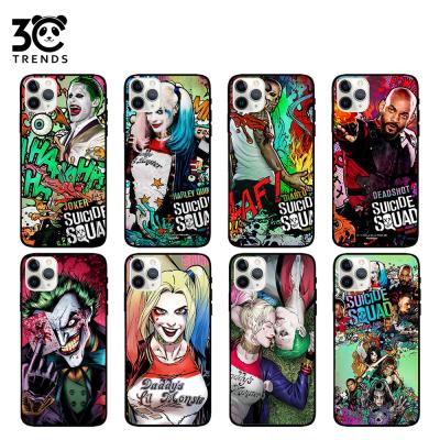 China High new design suicide squad soft tpu colorful edge hoof protector frosted PC back cover accessories mobile phone case for sale