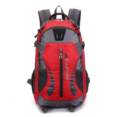 China Waterproof Backpack Red Mountain School Bags Sport Rucksack For Men And Women for sale