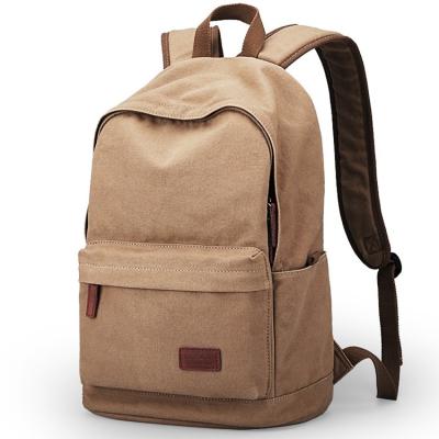 China High Capacity Shenzhen Vintage White Plain Cotton Canvas Satchel Backpack Students Backpacks Schoolbag for sale