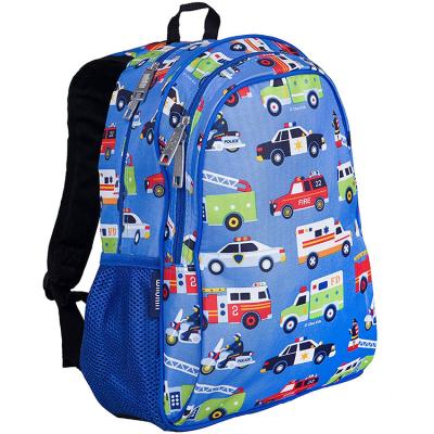 China Waterproof 15 inch capacity 600D polyester features padded back and adjustable strap kids backpack ideal kid school bags for sale