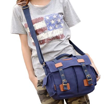 China Canvas Men's College Canvas Small Cross - Body Pocket Multi Shoulder Cross Bag For Men for sale