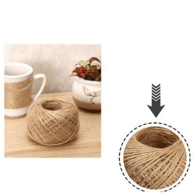 China Wholesale 15 Colors Kindergarten DIY Handwork Environmental Natural Raw Materials Colored Hemp Rope for sale