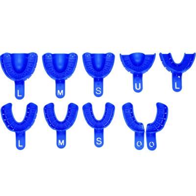 China Dental Regional Disposable Impression Trays with Rim Lock for Implant Post and General Impressions for sale