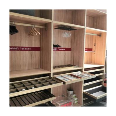 China New design modern cheap wardrobe wooden walk in wardrobe modern multifunctional bedroom closet for sale