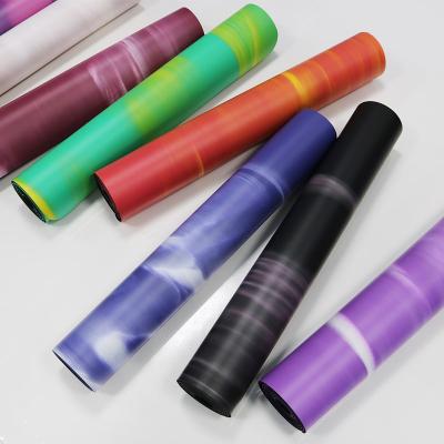 China Color Non-slip Wave Contrast Rubber Yoga Mat for sale