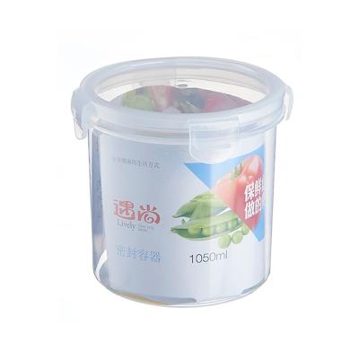 China Freshness Keeping Plastic Fridge Organizer Food Storage PP Food Container Jar With Lockable Lid for sale