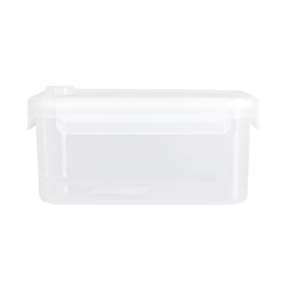 China Reusable Rectangular Microwavable Plastic Storage 1000ml Freshness Preservation Food Container for sale