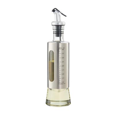 China Multifunctional Leakproof Glass Cooking Olive Oil Dispenser Bottle Kitchen With Scale for sale