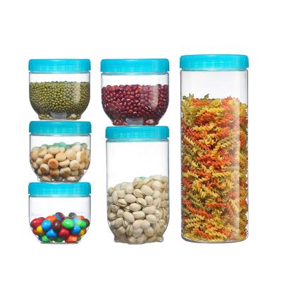 China Multi-function food grade seal bottle and transparent food storage jar jar with silicone ring for sale