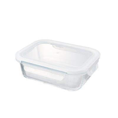 China Wholesale Cheap Freshness Preservation 370ML Borosilicate Glass Small Food Storage Container for sale