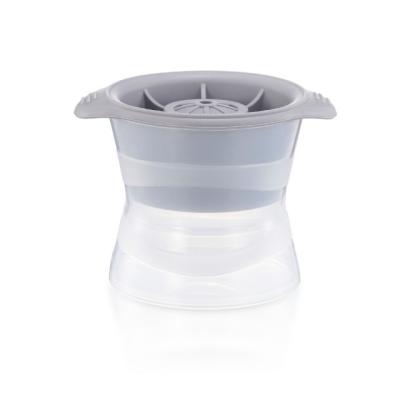 China Sustainable Design Silicone Ball Ice Cream Maker Integrated Cube Tray Mold for sale