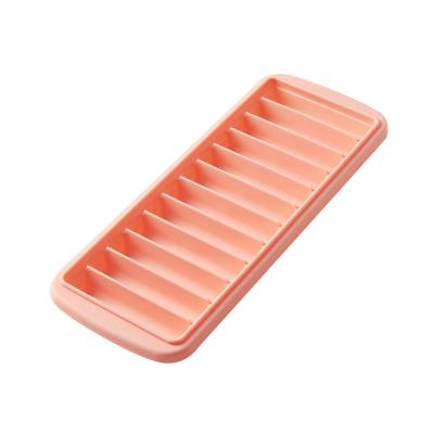 China Sustainable Hot Sale Wholesale Reusable Silicone Ice Cube Tray Molds For Freezer for sale