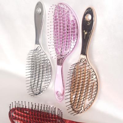 China Wholesale cushion hair brush nano detangling straighten salon ceramic brush round hair brush for sale