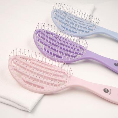 China Customized Cushion Colors Plastic Massage Hair Brush Waterproof ABS Duct Detangling Custom Hair Brush For Natural Hair for sale