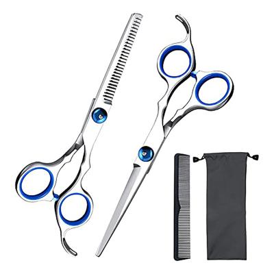 China JunYi Beauty Thinning Scissors Custom 4 Piece Set Hair Scissors 6.5 Inch Scissors For Hair Cutting Thinning Scissors Salon Barbers Tools for sale