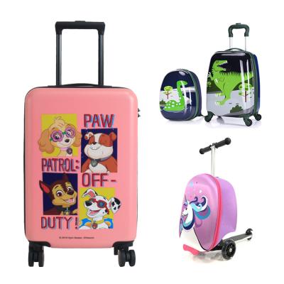 China Online/Offline/Wholesale/Retailer Hot Sale Airport Travel Luggage Cart Design Kids Bag Scooter Suitcase With Customized Scooter Kids for sale