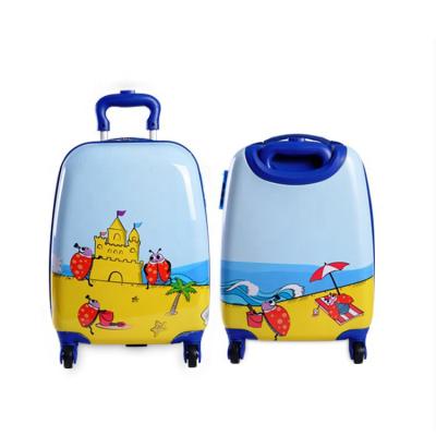 China ABS Carry On Hard Shell Kids Travel Luggage Spinner Trolley Rolling Suitcase for sale