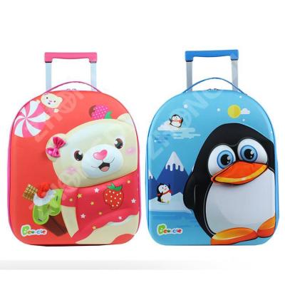 China EVA High quality animal printing mini luggage case trolley suitcases OEM 3d Eva travel shoulder handbag airport royal smart logo for sale