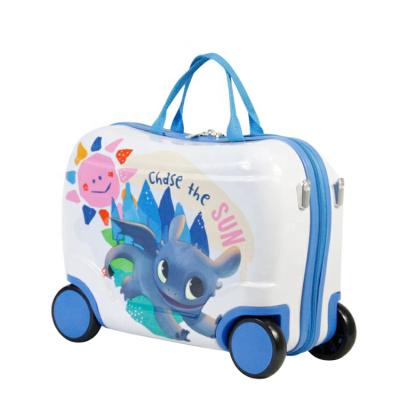 China ABS Available Wholesale OEM Cartoon Ride On Luggage Hand Carry Luggage for sale