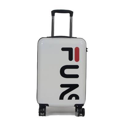 China Travel Digital Background OEM Printing 20 Inch Spinner Wheels Sports Style Cabin Trolley Bag Travel Suitcase Luggage for sale