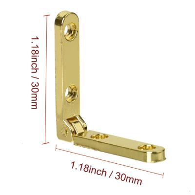 China Custom high quality metal null l hinge for wooden jewelry box for sale