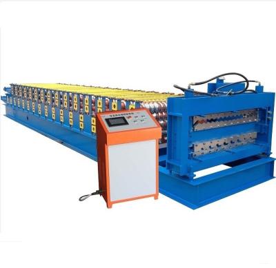 China Factory Color Steel Galvanized Corrugated Trapezoidal Metal Sheet Roofing Sheet Machine Double Layer Roof Sheet Roll Forming Machine for sale