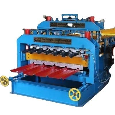 China Factory Hydraulic Aluminum Double Layer Profile Roll Forming Machine / Double Layer Steel Panel Maker for sale