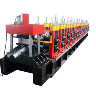 China Building Material Shops Road Guard Bar Plate Roll Forming Machine for sale