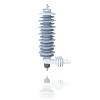 China Silicone Rubber Silicone Rubber Lighting Arrester Zinc Oxide 30KV Surge Arrester for sale