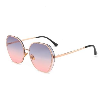 China High Quality Modern Design Logo Ready Goods Metal Sunglasses Custom Fashion Sunglasses Polarized Women for sale